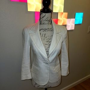 Bebe white blazer